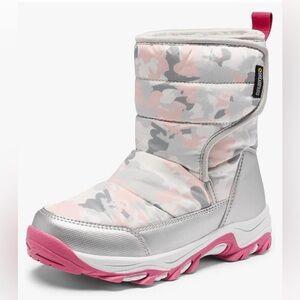 NIB Dream Pairs Girls Snowboots Waterproof Velcro Size 11
